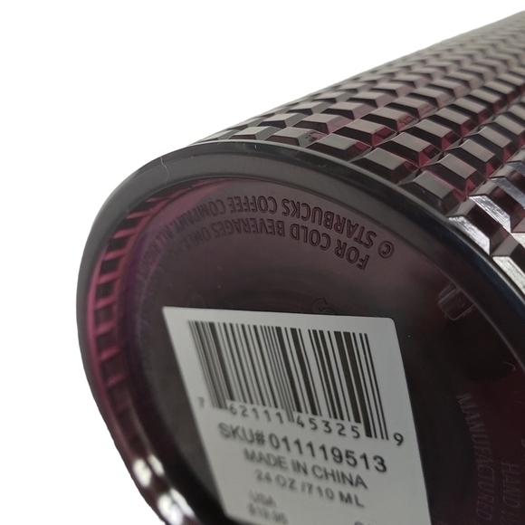 Starbucks Tumbler Ruby Red 24 oz.  New 2020 Screw On‎ Lid Straw - Picture 4 of 5